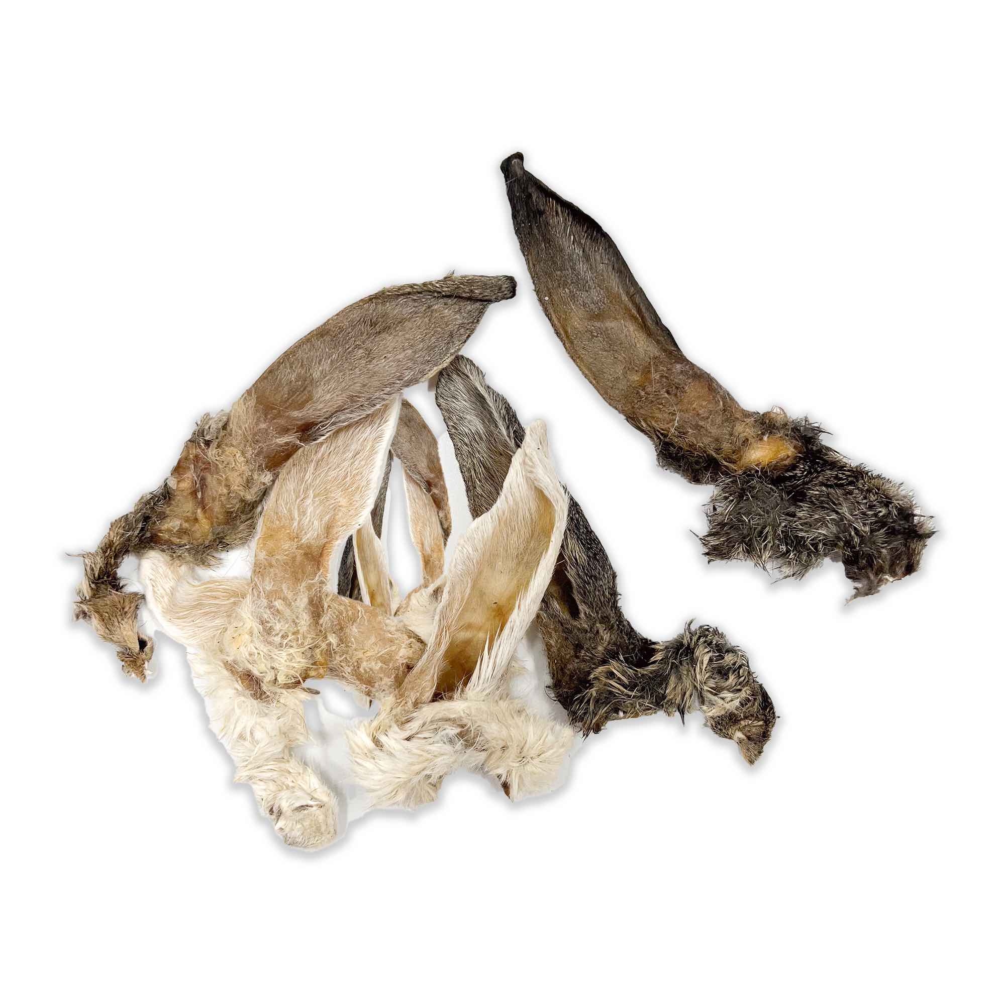 Rabbit Ears with Fur for Dogs | Natural Dog Treats – Natora